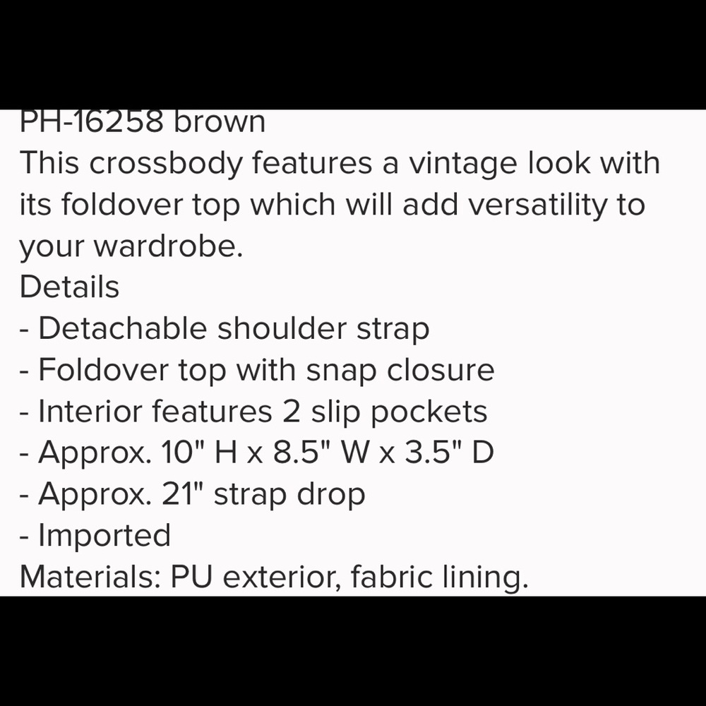 New Vintage Design Bag Cognac Color - Picture 4 of 6